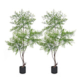 NNEAGS 2X 150cm Nandina Heavenly Bamboo Tree Artificial Plant Home Accent Decor