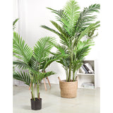 NNEAGS 2X 145cm Green Artificial Indoor Swallowtail Sunflower Tree Fake Plant Simulation Decorative