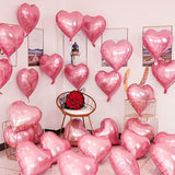 NNETM 10pcs Pink Silver Love Balloons Set