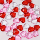 NNETM 50pcs Acrylic Heart Table Gems Valentine's Day Decorations