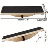 NNETM Beechwood Balance Board with Non-Slip Surface