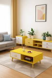 NNECN Modern TV Stand Side table & Coffee Table package for Living Room