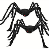 NNETM Double Trouble: Realistic Hairy Spider Duo for Halloween