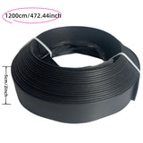 NNETM Garden Edging Kit with Nails Black