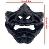 NNETM Samurai Spirit: Japanese Prajna Ghost Face Mask for Halloween