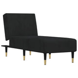 NNEVL Chaise Longue Black Velvet