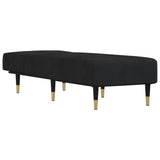 NNEVL Chaise Longue Black Velvet
