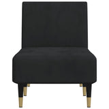 NNEVL Chaise Longue Black Velvet