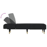 NNEVL Chaise Longue Black Velvet