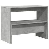 NNEVL 3 Piece Dining Table and Bench Set Concrete Grey Engineered Wood