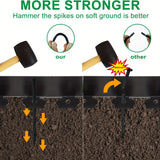 NNETM Garden Edging Kit with Nails Black