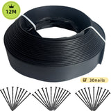 NNETM Garden Edging Kit with Nails Black
