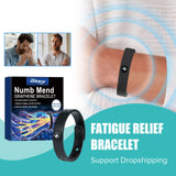 NNEOBA 2pcs Energy Therapy Bracelets Circulation Support Black