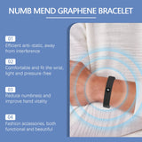 NNEOBA 2pcs Energy Therapy Bracelets Circulation Support Black