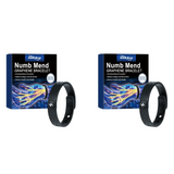 NNEOBA 2pcs Energy Therapy Bracelets Circulation Support Black