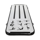 NNEDSZ 3M Air Track Gymnastics Tumbling Mat Exercise Cheerleading Unique Black
