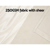 NNEDSZ 2X 132x213cm Blockout Sheer Curtains Beige
