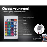 NNEDSZ Artiss Bed Frame Double Size LED Gas Lift Black COLE