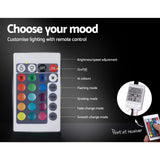 NNEDSZ Artiss Bed Frame Queen Size LED Gas Lift White COLE