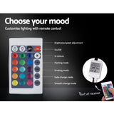 NNEDSZ Artiss Bed Frame Double Size LED Gas Lift Black LUMI