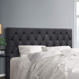 NNEDSZ Artiss Bed Head Headboards King Size Fabric - CAPPI Charcoal