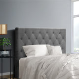 NNEDSZ Artiss Bed Head Headboard King Single Size Fabric - CAPPI Grey