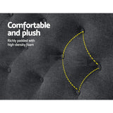 NNEDSZ Artiss Bed Head Headboard Queen Size Fabric - CAPPI Charcoal