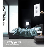 NNEDSZ Artiss Bed Frame Double Size Charcoal TINO