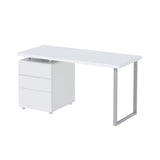 NNEDSZ Artiss Computer Desk Drawer White 140CM