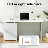 NNEDSZ Artiss Computer Desk Drawer White 140CM