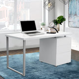 NNEDSZ Artiss Computer Desk Drawer White 140CM