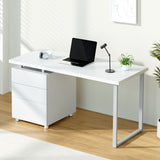 NNEDSZ Artiss Computer Desk Drawer White 140CM