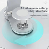 Silver Laptop Lifting Bracket - 360 Degree Rotation-1915196898550091779