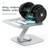 Silver Laptop Lifting Bracket - 360 Degree Rotation-1915196898550091781