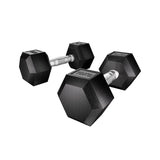NNEDSZ 20kg Hex Dumbbells Set Dumbbells Weights Lifting Bench Gym Workout 2x10kg
