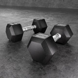 NNEDSZ 20kg Hex Dumbbells Set Dumbbells Weights Lifting Bench Gym Workout 2x10kg