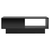 NNEDSZ Artiss Coffee Table Led Lights Black