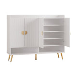 NNEDSZ Artiss Shoe Rack Cabinet 5 Tiers 30 Pairs White