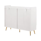NNEDSZ Artiss Shoe Rack Cabinet 5 Tiers 30 Pairs White