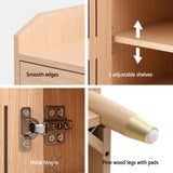 NNEDSZ Artiss Shoe Rack Cabinet 4-Tier 16 Pairs Pine