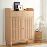 NNEDSZ Artiss Shoe Rack Cabinet 4-Tier 16 Pairs Pine