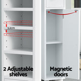 NNEDSZ Artiss Bathroom Storage Cabinet 180cm Tall Slim Floor Cupboard Toilet Narrow Linen Tower