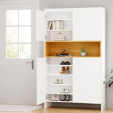 NNEDSZ Artiss Shoe Rack Storage Cabinet 9 Tiers White