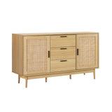 NNEDSZ Artiss Rattan Buffet Sideboard - BRIONY Oak