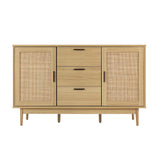NNEDSZ Artiss Rattan Buffet Sideboard - BRIONY Oak