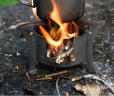 NNEOBA Titanium Multi-Fuel Camping Stove Grey