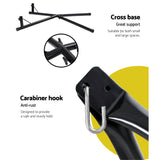 NNEDSZ Gardeon Hammock Chair Nest Web Outdoor Swing with Steel Stand 100cm