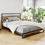 NNEDSZ Artiss Bed Frame Double Size Metal Bed Frame DANE