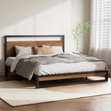 NNEDSZ Artiss Bed Frame King Size Metal Bed Frame DANE