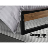 NNEDSZ Artiss Bed Frame King Size Metal Bed Frame DANE